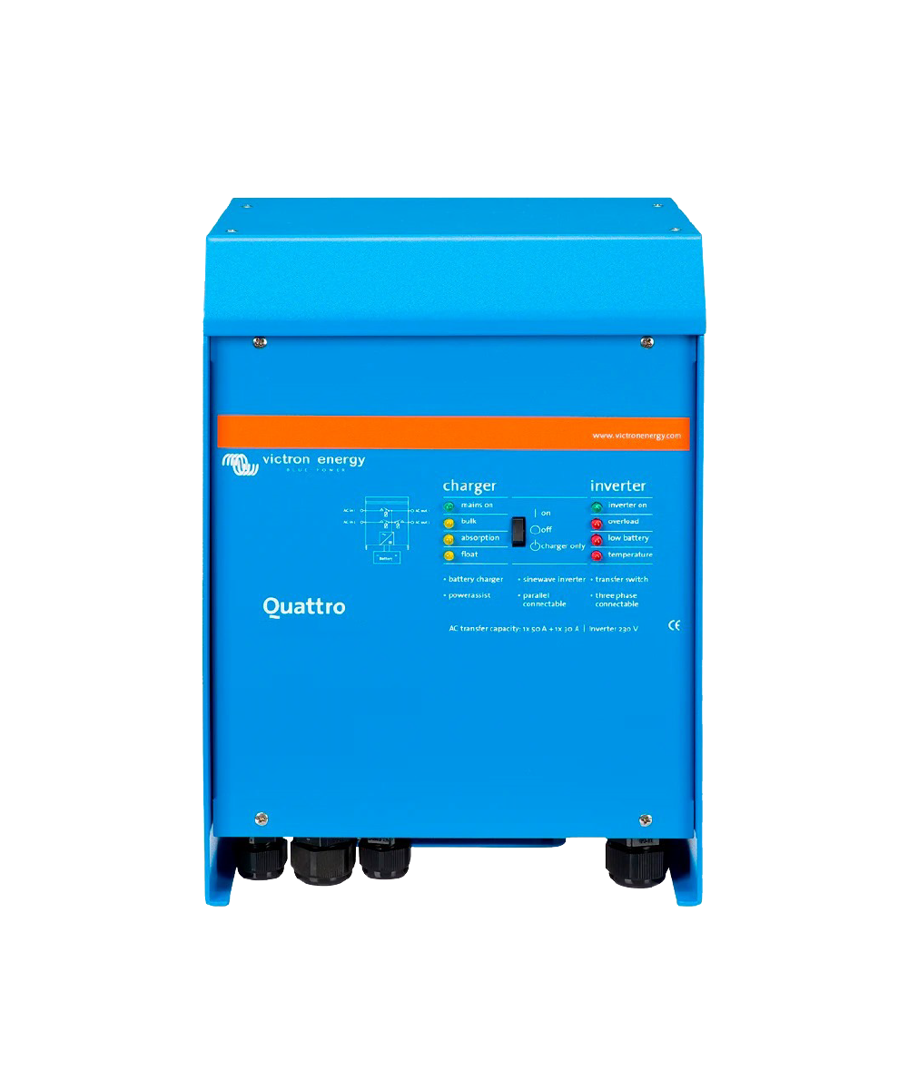 Inversor Cargador Aislado Monofásico 8kVA 48V Victron Quattro 48-8000-110-100-100